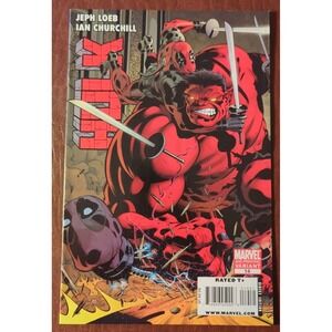 Hulk #14 2nd Print Variant (2009) Red Hulk & Deadpool Cover HTF‎ Marvel NM Range